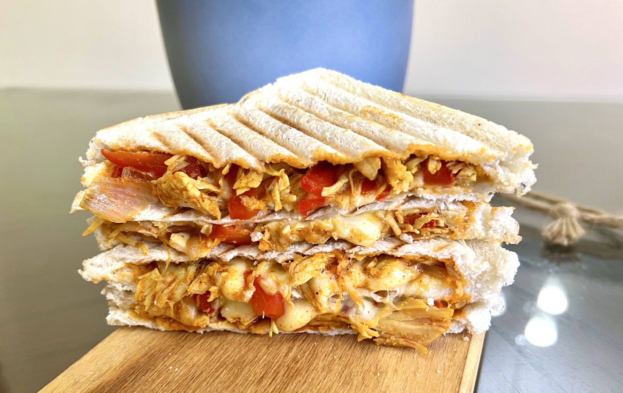 easy chicken and cheese sandwich