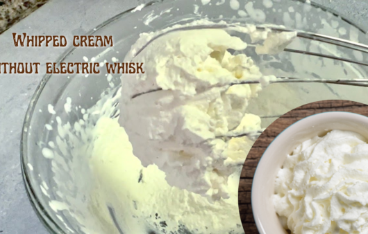 Whipped cream recipe