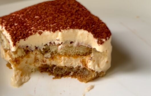 Tiramisu Cake with Egg Custard